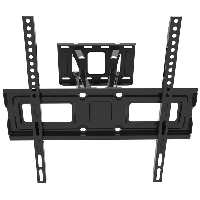 Full Motion TV Wall Mount Bracket Heavy Duty Adjustable Tilt Swivel for 26-60 Inch LCD Flat Screen 50kg