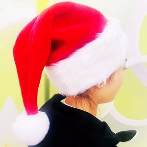 Chapeau de Noël en velours rouge de haute qualité, taille personnalisée, fabriqué en usine d'origine, pour adultes et enfants - Product Image 2