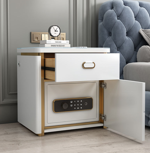 2025 Modern Design LED USB <strong>Smart</strong> Safes Wooden Three-Drawer Bedside Table for Bedroom or Hotel Home <strong>Furniture</strong> - Product Image 4
