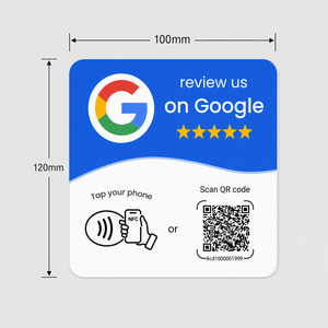 Support de révision NFC avec puce NTAG213, plaque de révision sans contact avec QR Code pour restaurants, hôtels, commerces de détail - Product Image 3