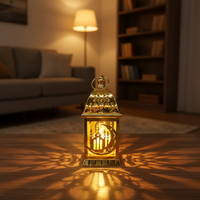 JL23192 grande lanterne LED lumière dorée fête célébration Eid Mubarak Ramadan et décoration de l'Aïd fournitures de fête PartyMaker