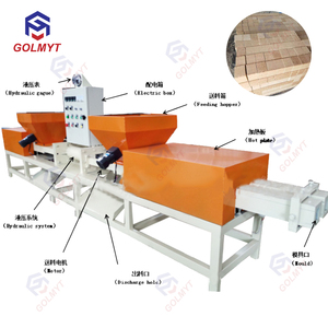 Machine de fabrication de blocs de pieds en bois Machine de compression de palettes de sciure de bois Machine de rasage de blocs de palettes en bois - Product Image 1