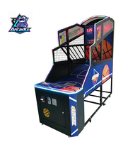 Arcadix Machine de jeu d'arcade de basketball de rue commerciale à monnayeur avec comptage électronique des points et éclairage LED pour adultes, pour centre de divertissement intérieur