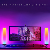Lampe de bureau LED Shinelite Smart Gaming Room avec télécommande RGB, design minimaliste, alimentation USB, éclairage nocturne portable