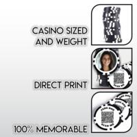 Jetons de poker de mariage OEM ODM en ABS personnalisés, jetons de casino, jetons de boisson pour événements, fabriqués en Chine