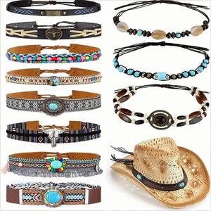 Cheap Custom Brand Herringbone Pattern <b>Webbing</b> Elastic Band for Womens Fedora Hat Accessories in Many Colors - Product Image 1