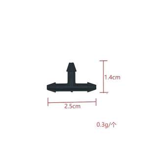 Conector de Riego de PVC, Tipo T, Serie 35, Negro, Conexión Rápida para Tuberías de Agua - Product Image 2