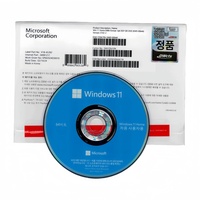 Windows 11 Home OEM DSP DVD Versión Coreana Paquete Completo con Etiqueta Coa y Clave de Activación en Línea, Software de Sistema Win 11 Home en DVD