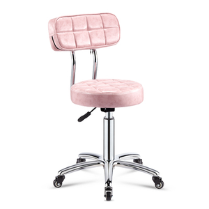 Hot Selling Adjustable Bart <strong>Stool</strong> with Backrest for Salon Nordic Beauty Chair Metal Beauty Furniture White <strong>Bar</strong> <strong>Stool</strong> - Product Image 3