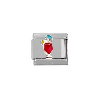 Accesorios de Joyería DIY - Módulo de Acero Inoxidable 304 para Pulseras y Collares, Sección Única Elástica, Diseño Hamburgo, Café, Diamante - Product Image 3