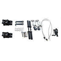 Ensemble de glisseurs métalliques pour machine Smith, accessoire de poulie de câble réglable pour rack de fitness commercial