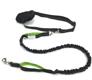A mani libere di Trasporto Cintura In Vita Regolabile Guinzaglio Del Cane-A Scomparsa Durevole Doppia Maniglia Formazione <span class=keywords><strong>Bungee</strong></span> con il Sacchetto - Product Image 1