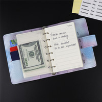 Pochettes à monnaie A5 A6 A7 transparentes en PP à 6 onglets, intercalaires à index pour classeur, pochettes à feuilles mobiles à ouverture latérale