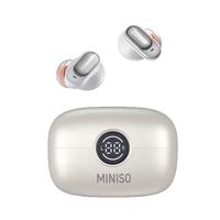 Miniso MS105AI pour écouteurs intra-auriculaires sportifs 5.4 avec annulation active du bruit (ANC), étanchéité IPX5, commande vocale et assistant IA