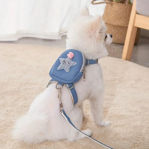 Usine En Gros Halter Harnais Petit chat Pet Harnais Laisse Ensemble Chien Sac À Dos Harnais Sac À Dos Pet Sac À Dos pour chat et Petit Chien - Product Image 5