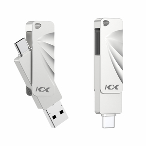 Custom Logo USB Flash Drive with Type-C 16GB to 512GB Capacity Metal Pen Drive & Memorias Stick Disk Various Sizes