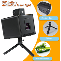 Proyector Láser Cúbico Wifi Igreslite 2W 3W 4W 5W, Proyector Láser de Animación con Batería, Proyector Láser Cúbico 3D Inalámbrico con APP