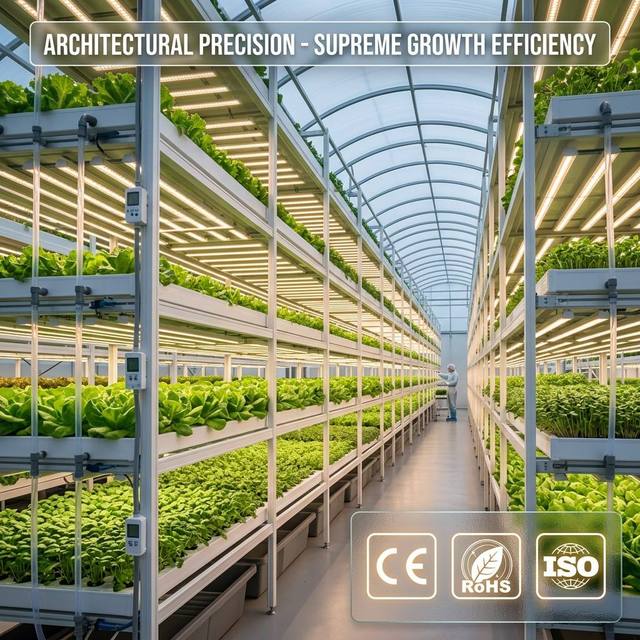 Linear LED Grow Light Aluminum Housing Full Spectrum Indoor Plant Lamp T5 Linkable Greenhouse Horticultural Lighting