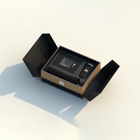 Boîte d'emballage de luxe à double ouverture avec logo personnalisé, boîte rigide pliable pour parfum, aromathérapie, boîte en papier pour bouteilles