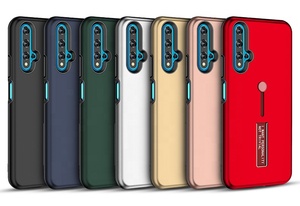 Saiboro 2 en 1 de la cubierta escondido pata de cabra a prueba de golpes a prueba de caja del teléfono para Huawei Nova 5T - Product Image 6