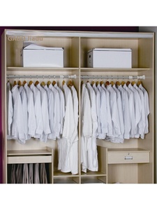 Thanh treo rèm tắm bằng thép không gỉ, có thể kéo dài, thanh treo quần áo tủ quần áo, móc treo kim loại không cần khoan - Product Image 5