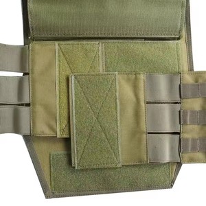 Multi-functional tactical vest, nylon, olive green, with shoulder straps and side pockets, suitable for outdoor use - Product Image 6