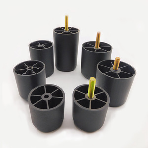 Pieds <span class=keywords><strong>de</strong></span> <span class=keywords><strong>canapé</strong></span> en plastique, carrés, trapézoïdaux, rehausseurs, accessoires <span class=keywords><strong>de</strong></span> quincaillerie pour meubles, renfort universel, style américain - Product Image 4