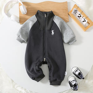 Bio-Baumwoll overall für Kleinkinder Koreanische Version Frühling Herbst Plus Samt Baby Outfit Gestrickt Modischer Fremder Stil für - Product Image 2