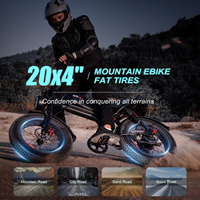 Vélo de montagne tout-terrain à pneus larges avec cadre en acier C93, moteur arrière 1000W, batterie au lithium, vélo électrique rétro pour la plage, la neige et la route