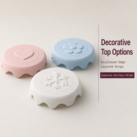 Couvre-aliments en silicone personnalisés à large ouverture avec trou pour paille, anti-fuite, pour vaisselle