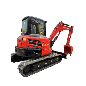 Mini-excavatrice d'occasion Kubota KX163-5, poids opérationnel de 5,6 tonnes, avec godet de terrassement de 0,19 m³, en bon état - Product Image 1