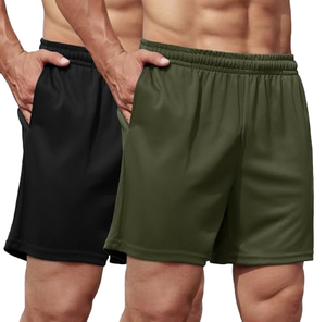 Pantalones Cortos Deportivos Transpirables con Tecnología de Secado Rápido, Pantalones Cortos de Tela Elástica Ligera - Product Image 1