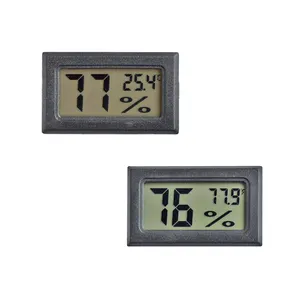 Outdoor Portable Mini Humidity Measure Tool Hygrometer Indoor Default Optional Display Digital LCD Thermometer For Guitar Wood