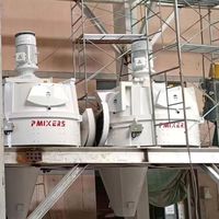 Mélangeur à béton planétaire mobile à moteur électrique haute vitesse de 0,5 m3/1000 kg/750 L pour matériaux collants et UHPC