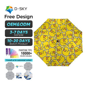 Paraguas plegable automático de 3 colores con logotipo personalizado, paraguas personalizado con impresión y logotipo para sol y lluvia para exteriores - Product Image 1