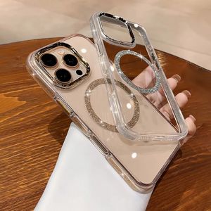 Nouvelle <span class=keywords><strong>coque</strong></span> de téléphone <span class=keywords><strong>transparente</strong></span> à paillettes magnétiques pour femme 2025 pour <span class=keywords><strong>iPhone</strong></span> 11 <span class=keywords><strong>12</strong></span> 13 14 15 16 17 <span class=keywords><strong>Pro</strong></span> Max Plus - Product Image 2