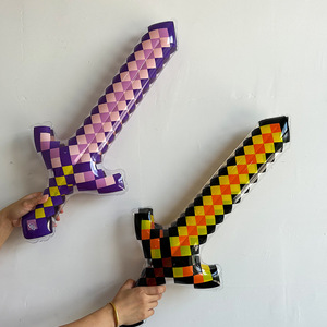 Inflable pirata espada juguete mosaico estilo PVC escenario Prop hacha fiesta favores y accesorios de disfraces - Product Image 3