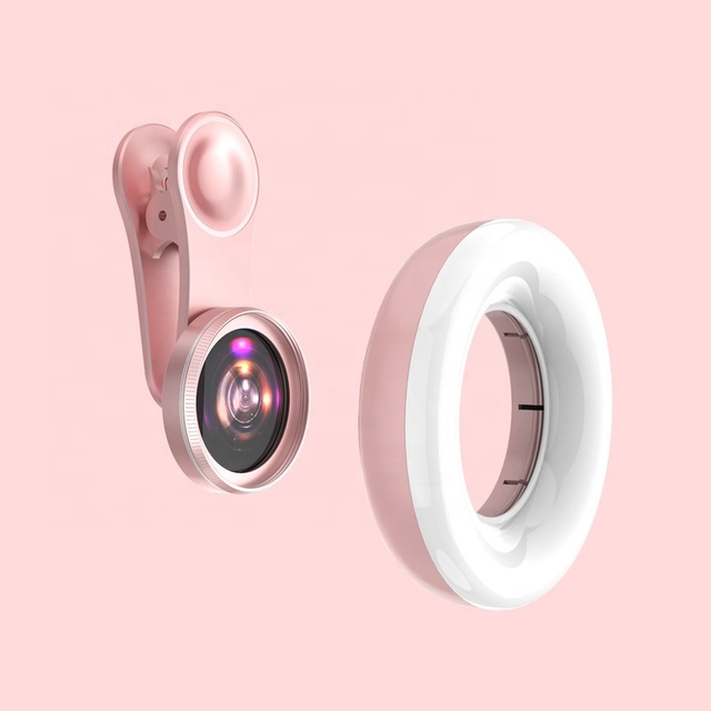 Hot Selling Led Selfie Ring Light for Cell Phone Pink Black LED Light With Beauty Salon