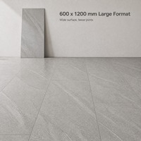 Carrelage en céramique grise mate émaillée Kynfort 600x1200, carrelage mural et de sol en marbre pour salon et cuisine