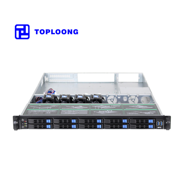 Toploong 1U 10bays 2.5" HDD Hot-swap Storage Server case Enterprise Computer Pc Enclosure Empty Mini-ixt Nas Server Chassis