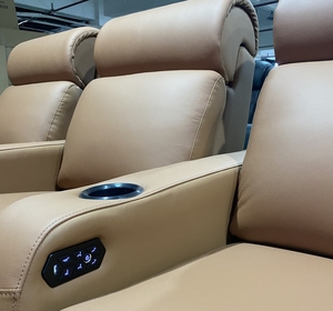 Velours Rouge Couleur Home Cinéma Chaise Inclinable Électrique Villa Recliner Cinéma Canapé Home Cinéma Meubles VIP Médias Cinéma Sièges - Product Image 6