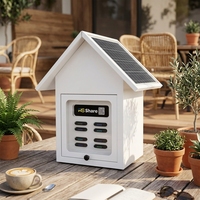 Borne de location de batteries externes solaires étanche pour extérieur, équipement commercial de recharge de téléphones en libre-service