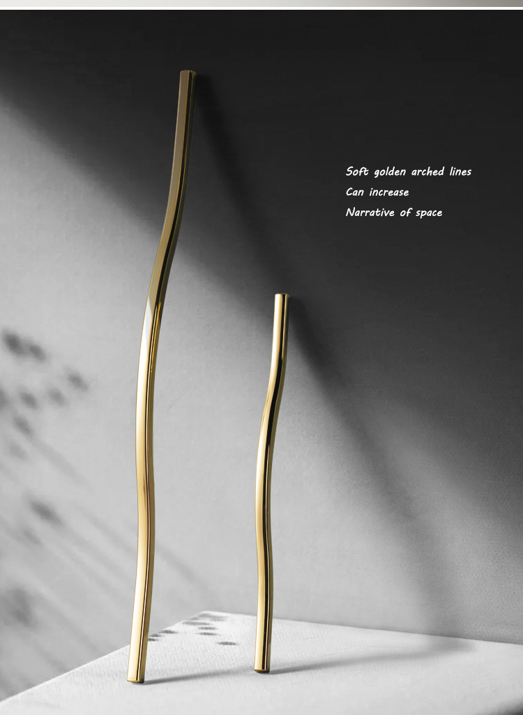 EADER Wardrobe gold handle light luxury modern simple gold drawer cabinet designer handle