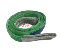 Correa de eslinga de elevación de varios colores 1T-10T correas Cadena de eslinga de elevación eslingas de cinta de ojo plano