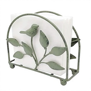 Fabulous Design Iron Napkin Holder Superior Quality Green <b>Color</b> Hotelware <b>Tissue</b> <b>Paper</b> Holder At Affordable Pricing - Product Image 1