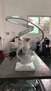 Contemporary Stainless Steel Sculpture <b>Mirror</b> Finish Customized For Building Exterior Anti Corrosion Design - Product Image 6