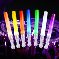 Fournitures en vrac personnalisées Baguette courte fluorescente à LED phosphorescente Bâtons de concert en direct Matériau plastique