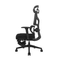 Fauteuil de bureau ergonomique inclinable en maille pour le travail, chaise de direction pivotante avec repose-pieds, idéal pour le gaming - Nouveauté en gros