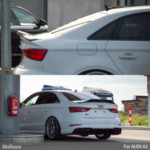 RS3 S3 A3 8V R สไตล์แท้จริงวัสดุคาร์บอนไฟเบอร์ด้านหลังสปอยเลอร์ลำตัวปีก2013-2020 - Product Image 6