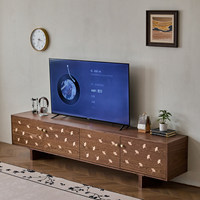 Meuble TV en bois massif de style vintage français, vente directe d'usine, armoire de rangement design, personnalisable pour chambre à coucher